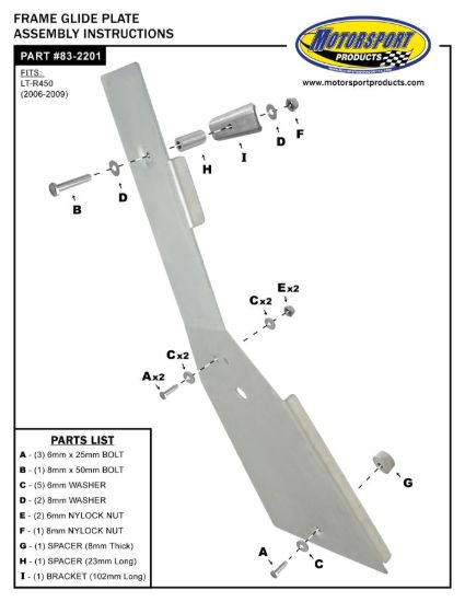 SKIDPLATE CHASSIS LT-R450