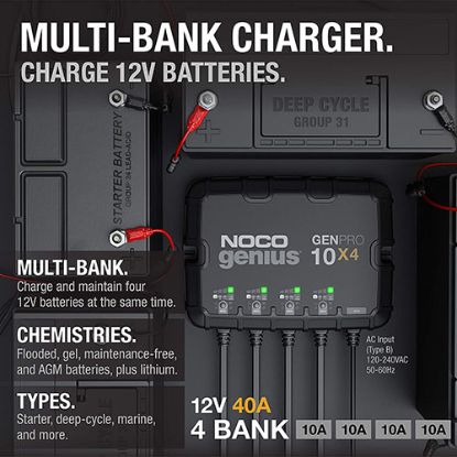 4-BANK 40A ONBOARD BATTERY CHARGER
