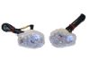 LED FAIRING MARKER LIGHTS FOR KAWASAKI ZX MODELS, CLEAR LENS (