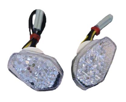 LED FAIRING MARKER LIGHTS FOR SUZUKI GSXR MODELS, CLEAR LENS (