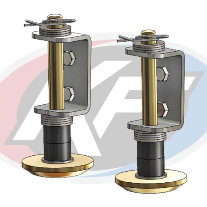 KFI TAPERED PLOW SKID KIT (2-PACK) WORKS WITH 105160 ONLY