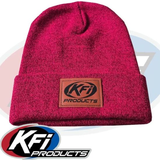 KFI S CAP-R 137 RED/LEATHER PATCH