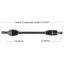 TYTANEUM HEAVY DUTY CV AXLE HONDA FRONT LEFT