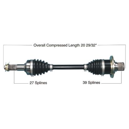 TYTANEUM HEAVY DUTY CV AXLE YAMAHA REAR LEFT