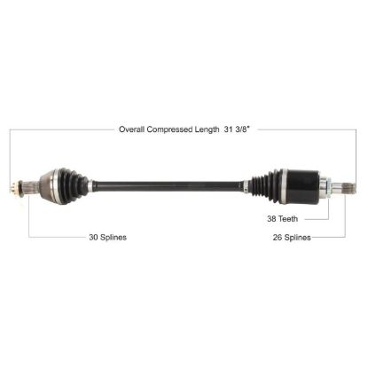 TYTANEUM HEAVY DUTY CV AXLE HONDA FRONT LEFT/RIGHT