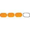 TIGER LIGHTS 2" X 3" MOJAVE AMBER LENS PACK W/ O-RING