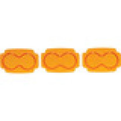 TIGER LIGHTS 2" X 3" MOJAVE AMBER LENS PACK W/ O-RING
