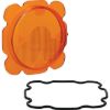 TIGER LIGHTS 4" MOJAVE AMBER LENS W/ O-RING