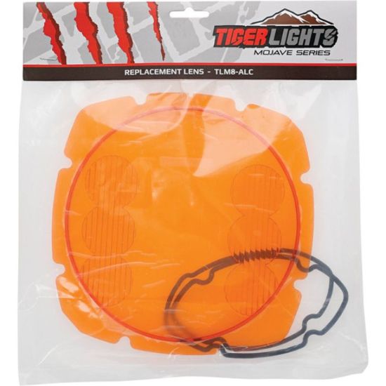 TIGER LIGHTS 8" MOJAVE AMBER LENS W/ O-RING