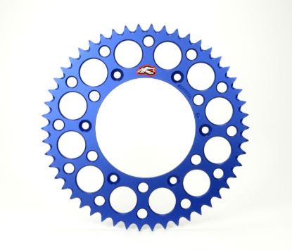 RENTHAL REAR ULTRALIGHT SPROCKET BLUE GROOVED 48T