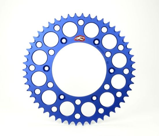 RENTHAL REAR ULTRALIGHT SPROCKET BLUE GROOVED 47T