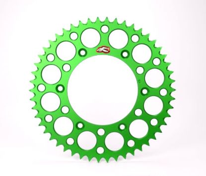 RENTHAL REAR ULTRALIGHT SPROCKET GREEN GROOVED 51T