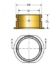 KPMI BUSHING, CRANKSHAFT, STD ID, BSA, A10, 1962-1970