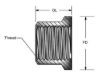 KPMI NUT (CYLINDER STUD) HT STEEL 3/8-24
