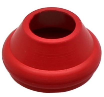 KPMI SEAL, RED VITON, 8.0MM STEM X 0.475 GUIDE (PKG. OF 100)