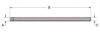 KPMI PUSH ROD BLANK HT STEEL ENDPIECES (PKG. OF 2 MF)