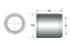KPMI DOWEL PIN, STEEL (PKG. OF 8), 0.375" OD