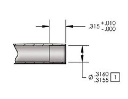 KPMI PUSH ROD BLANK HT STEEL ENDPIECES (PKG. OF 2 MF)