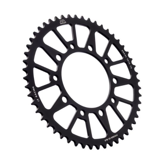 REAR ALLOY SPROCKET BLACK 52-TOOTH
