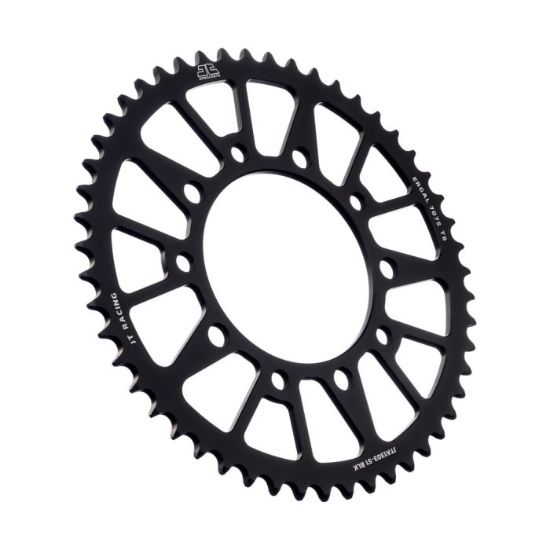 REAR ALLOY SPROCKET BLACK 51-TOOTH