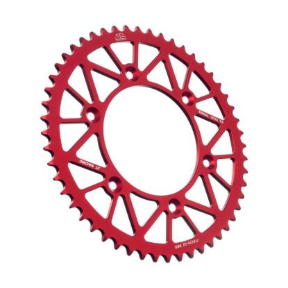 REAR ALLOY SPROCKET RED 52-TOOTH