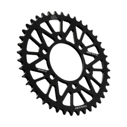 REAR ALLOY SPROCKET BLACK 42-TOOTH