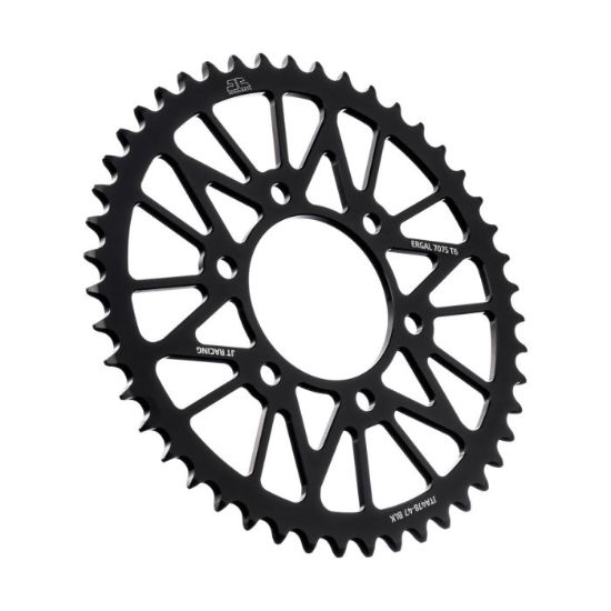 REAR ALLOY SPROCKET BLACK 47-TOOTH