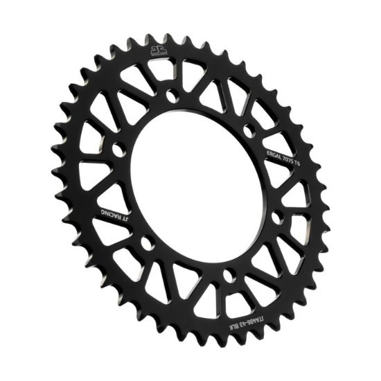 REAR ALLOY SPROCKET BLACK 43-TOOTH