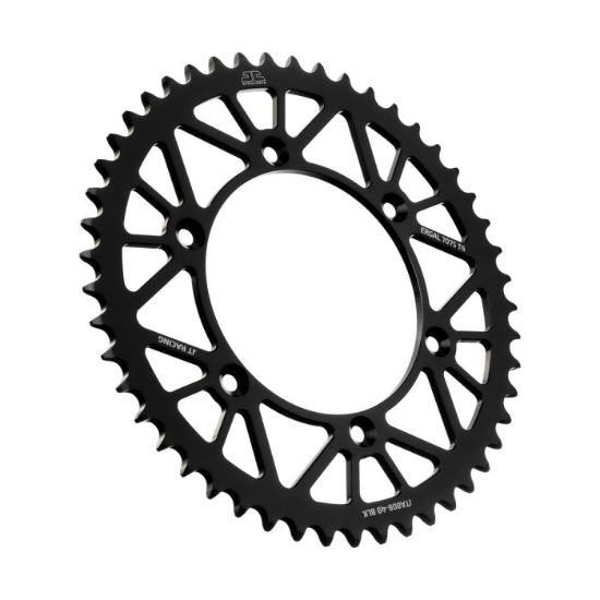 REAR ALLOY SPROCKET BLACK 49-TOOTH