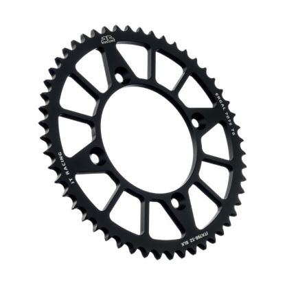 REAR ALLOY SPROCKET BLACK 52-TOOTH