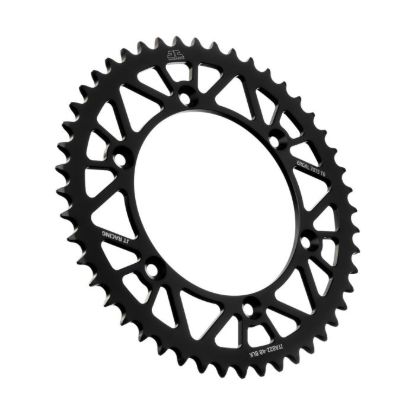 REAR ALLOY SPROCKET BLACK 48-TOOTH
