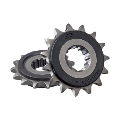 FRONT SPROCKET 15 TOOTH W/ RUBBER BUFFER