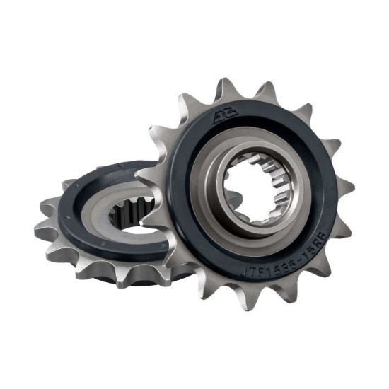 FRONT SPROCKET 15 TOOTH W/ RUBBER BUFFER