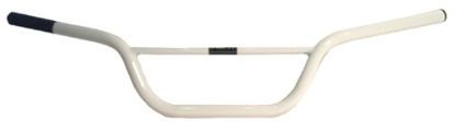 STEEL DIRTBIKE HANDLEBAR WHITE SUZUKI RM