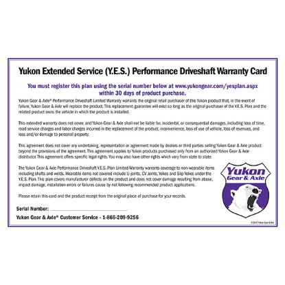 Picture of Yukon Gear and Axle Extended Service Agreement - YESDS