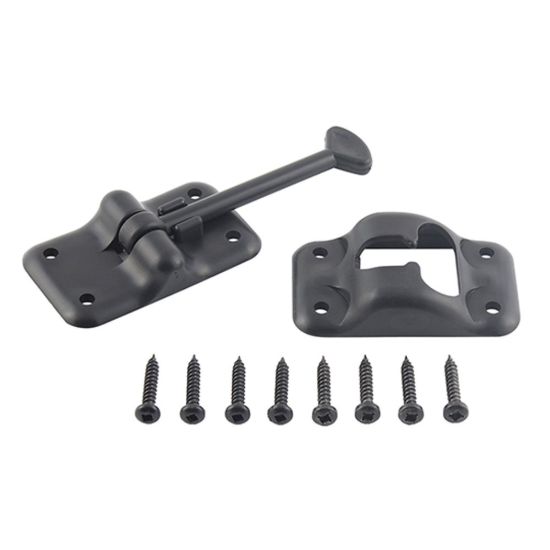 AP PRODUCTS PLASTIC DOOR HOLDBACK 3-1/2 BLACK - 013084BL