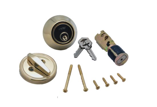 AP PRODUCTS SINGLE DEAD BOLT - PB - 013222