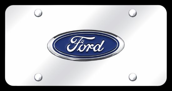 AUTO GOLD FORD NAME CHR/CHR PLATE - FORCC