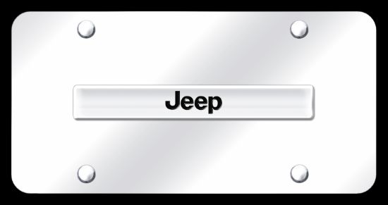 AUTO GOLD JEEP NAME CHR/CHR PLATE - JEENCC