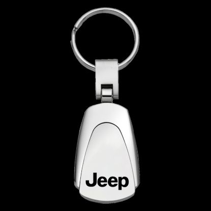 AUTO GOLD TEARDROP KEYCHAIN JEEP - KC3JEE