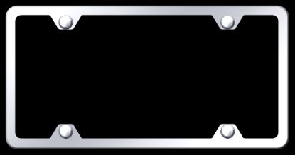 AUTO GOLD ABS 4HOLE PLAIN CHR FRAME - LF451C