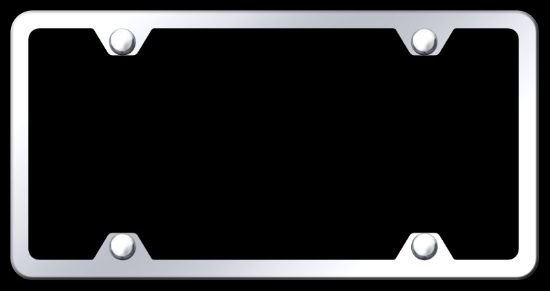 AUTO GOLD ABS 4HOLE PLAIN CHR FRAME - LF451C