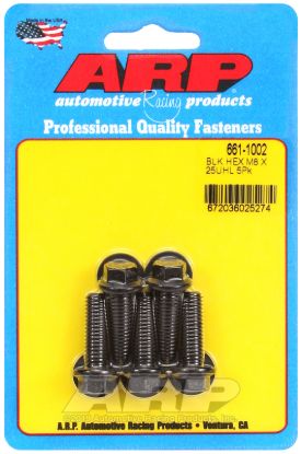 ARP M8 X 1.25 X 25 HEX BLK - 6611002