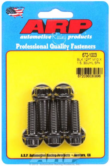 ARP M10 X 1.50 X 30 12PT BLK - 6721003