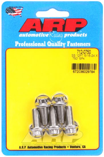ARP 5/16'-24 X .750 12PT SS - 7120750
