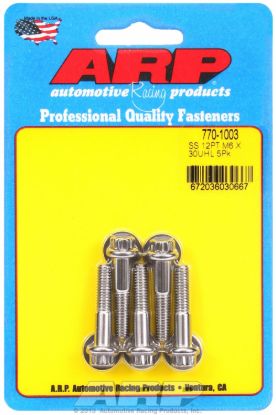 ARP M6 X 1.00 X 30 12PT SS - 7701003