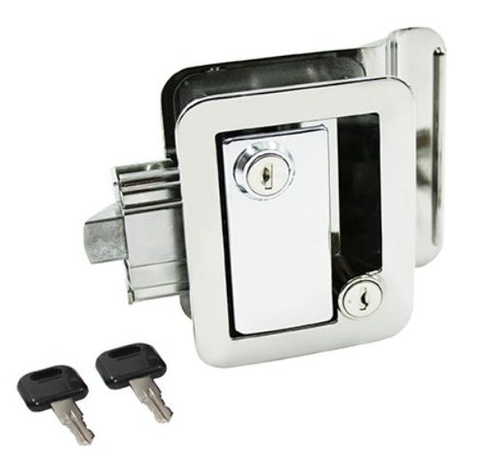 AP PRODUCTS METAL TT LOCK W/KEYS CHR - 013572