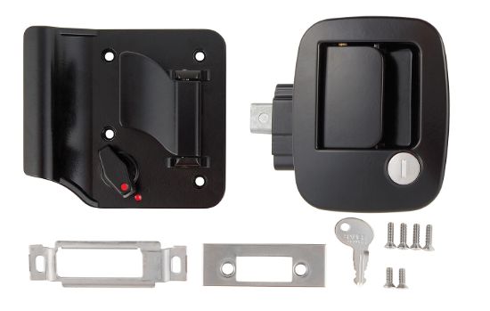 AP PRODUCTS BAUER METAL TRAVEL TRAILER LOCK BLK - 013688
