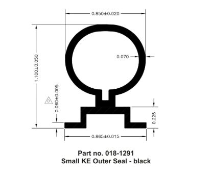AP PRODUCTS SM KE OUTER SEAL 2-1/2X1-3/32X30'BL - 0181291