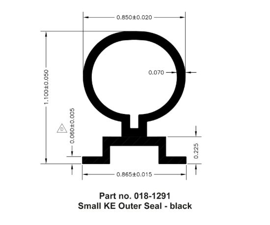 AP PRODUCTS SM KE OUTER SEAL 2-1/2X1-3/32X30'BL - 0181291